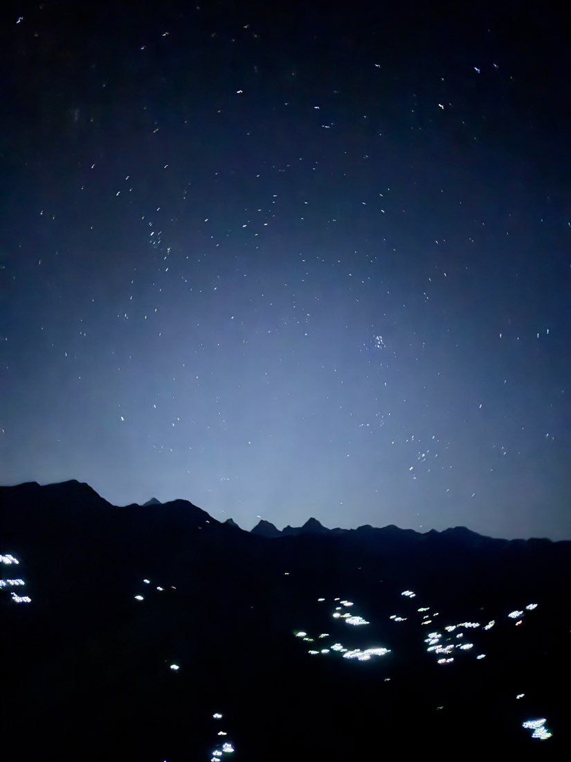 Night sky view from SamathaStay