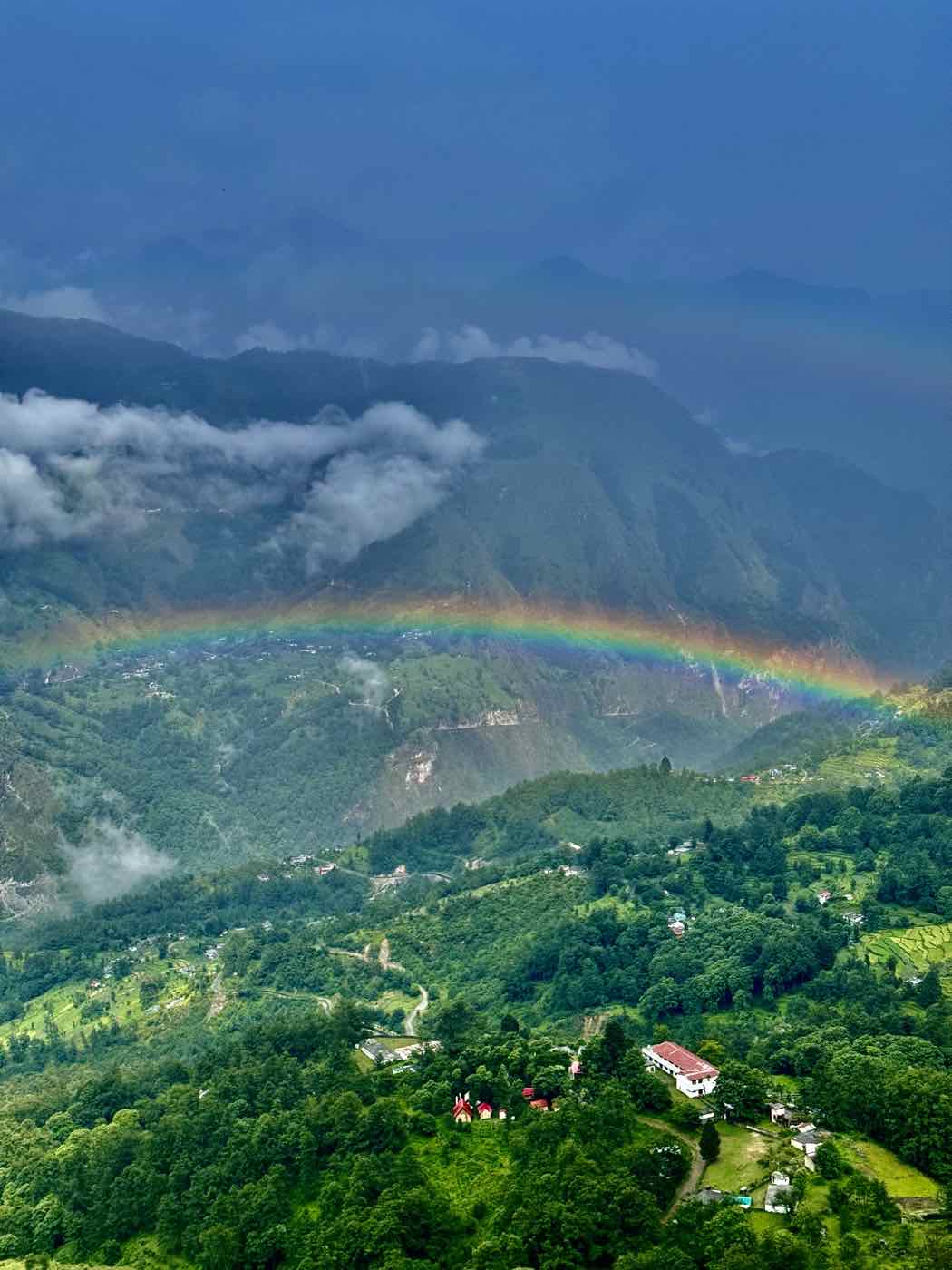 Rainbow over the valley near SamathaStay